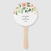 緑エレガント結婚フローラ ハンドファン (正面)