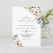 緑エレガント結婚フローラ 招待状 (スタンド正面)
