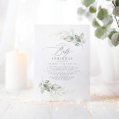 緑エレガント色かわいいベビー散水赤ちゃんシャワー 招待状