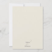 緑エレガント色のフローラ素朴セージ 招待状 (裏面)