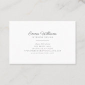 緑エレガント色の名刺 名刺 (裏面)