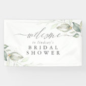 緑エレガント色の歓迎サインのパーティー 横断幕 (横)