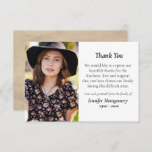 緑エレガント色の正教会の葬儀 サンキューカード (正面/裏面)