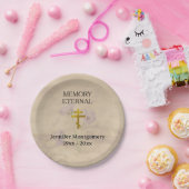 緑エレガント色の正教会の葬儀 ペーパープレート (パーティー)