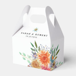 緑エレガント色の水ブライダルシャワー フェイバーボックス