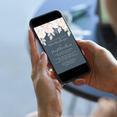 緑エレガント色の水素朴色フローラ 招待状