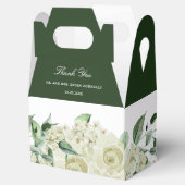 緑エレガント色の白い結婚花 フェイバーボックス (オープン)