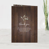 緑エレガント色の納屋の木の地方のラシ結婚ウス プログラム (裏面)