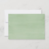 緑エレガント色の素朴葬儀 サンキューカード (裏面)