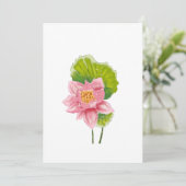 緑エレガント色の花離れ咲き 招待状 (スタンド正面)