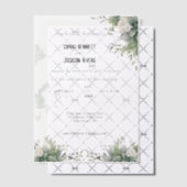 緑エレガント色アクリル結婚式招待状 ベラム紙招待状 (オフセット (招待状))