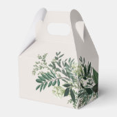 緑エレガント色カスタムモノグラムゲーブルビーフボックス フェイバーボックス (裏面サイド)