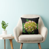 緑エレガント色ピンクあじさい花 クッション (椅子)