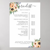 緑エレガント色フローラサロン ポスター (正面)