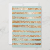 緑エレガント色ベビーシャワー招待状 招待状 (裏面)