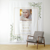 緑エレガント色写真葬祭記念事業 タペストリー (インサイチュ)