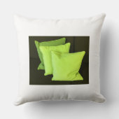 緑エレガント色枕 – 美しいデザイン クッション (裏面)