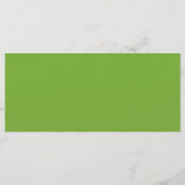 緑エレガント色結婚のメニューカード – パーソナライズされた メニュー (裏面)