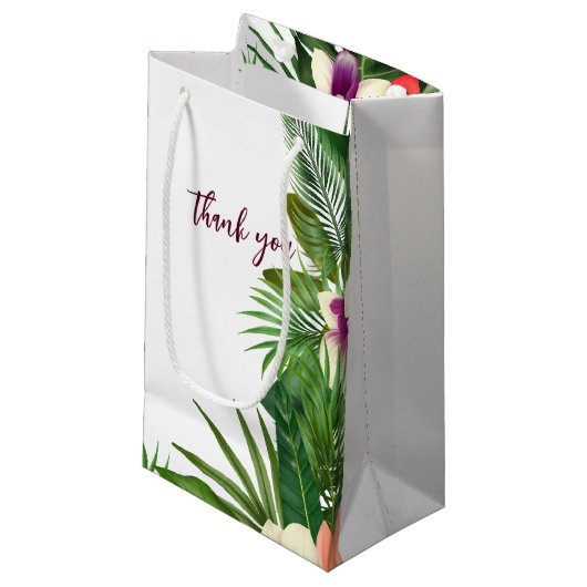 緑エレガント色結婚式の引き出物抱き枕 スモールペーパーバッグ (正面アングル)