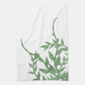 緑エレガント色 キッチンタオル (縦)