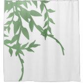緑エレガント色 シャワーカーテン (正面)