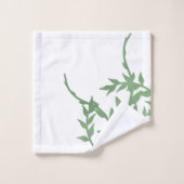 緑エレガント色 バスタオルセット (ウォッシュタオル)