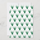 緑エレガント草ボ素朴ホ秋ベビーシャワー 招待状 (裏面)