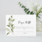 緑エレガント葉おむつラッフルカード (スタンド正面)