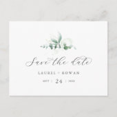 緑エレガント葉書を保存する インビテーションポストカード (正面)