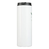 緑エレガント葉水色、カスタム タンブラー (裏面)