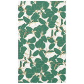 緑エレガント金ゴールドゴム植物葉デザイン テーブルクロス (正面)