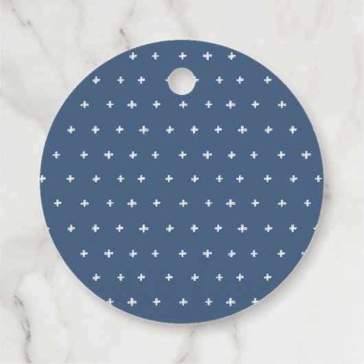 緑エレガント青松の森の鳥の結婚数 フェイバータグ (裏面)