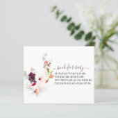 緑エレガント、オレンジ、ワインフローラ赤ちゃんシャワー (スタンド正面)