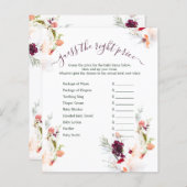 緑エレガント、オレンジ、赤、ワインのシャワーゲーム (正面/裏面)