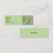 緑エレガント スキニー名刺 (正面/裏面)