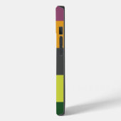 緑オカラフルレンジブラウン抽象芸術ストライプ名 Case-Mate iPhoneケース (裏面 / 左)