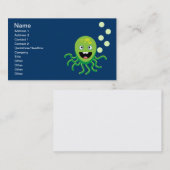 緑オクトピおもしろいー 名刺 (正面/裏面)