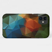 緑オレンジブルー抽象芸術ピラミッドパターンケース – Ma Case-Mate iPhoneケース (裏面(横))