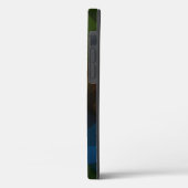 緑オレンジブルー抽象芸術角錐パターン Case-Mate iPhoneケース (裏面 / 左)