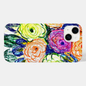 緑オレンジ色のRosas iPhone / iPadケース Case-Mate iPhoneケース (裏面 (横))