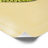 緑オーガニック熱帯葉 ポスター (コーナー)