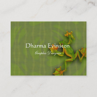 緑カエルの名刺 名刺