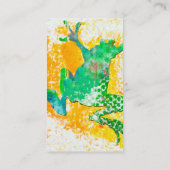 緑カエルの跳躍 名刺 (裏面)