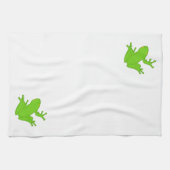 緑カエル キッチンタオル (横)