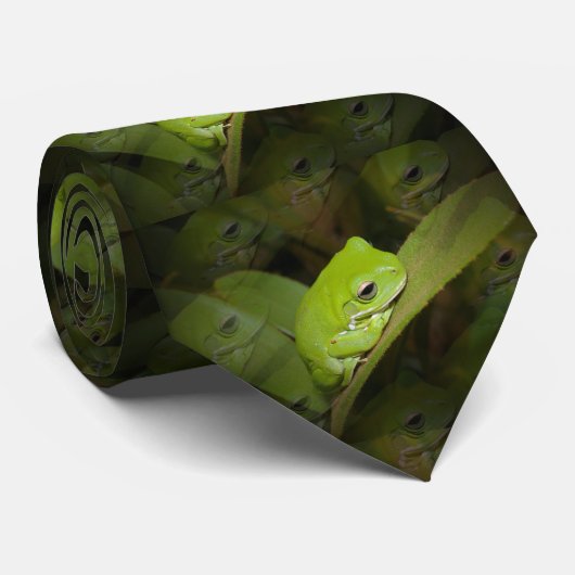 緑カエル ネクタイ (ロール)