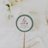 緑カジュアルは非常に陽気なクリスマスの封筒用シール ラウンドシール