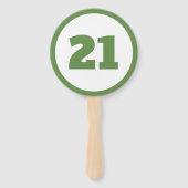 緑カスタム数 ハンドファン (裏面)