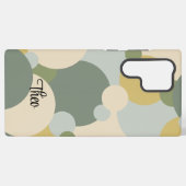 緑カスタム黄分子サムスンフォンケース SAMSUNG GALAXYケース (裏面横)