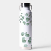 緑カッコいいの書道エレガント名前をカスタムする ウォーターボトル (正面)