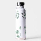 緑カッコいいの書道エレガント名前をカスタムする ウォーターボトル (右面)